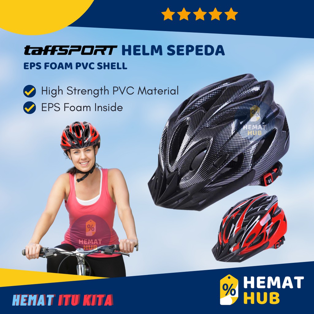 Helm Sepeda MTB Roadbike Ultralight Windproof Ringan Kuat Ventilasi Udara EPS Foam PVC Shell