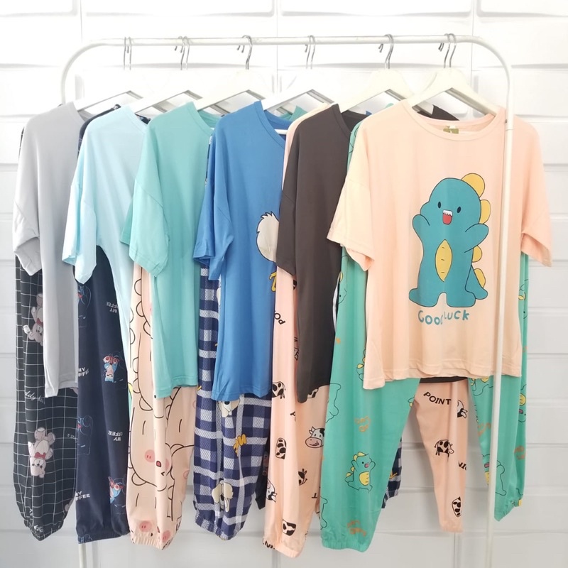 PIYAMA JOGER KOREAN/PIYAMA OVERSIZE