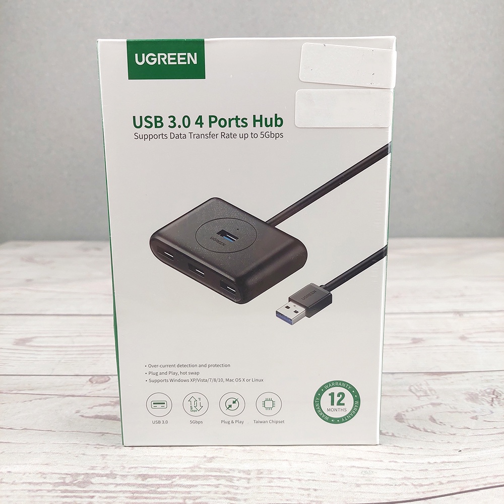 UGreen USB Hub 4 Port USB 3.0 - 20290 - Black