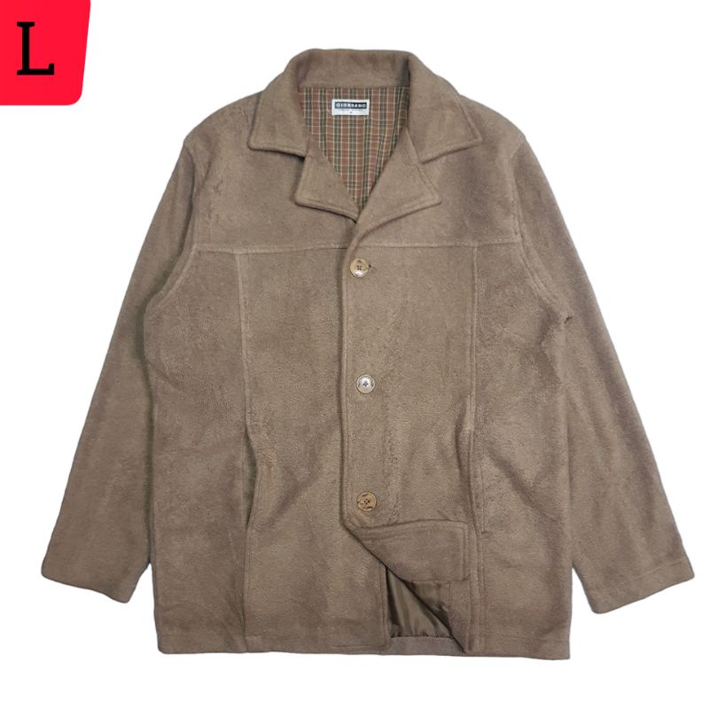 Jaket coat pria fleece GIORDANO