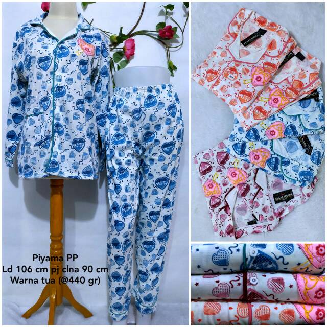 Babydoll Piyama lengan panjang
