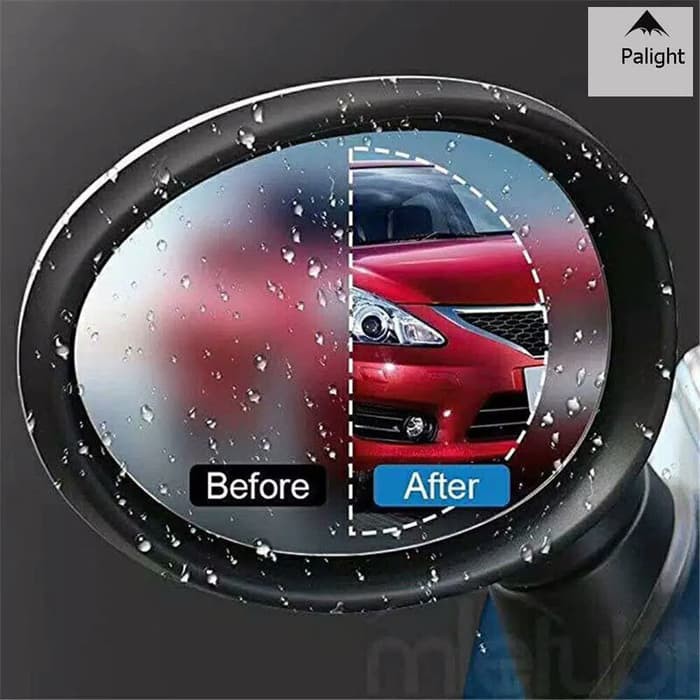 Anti Fog Bulat Film Spion Motor Bentuk Bulat Sepasang Anti Embun Hujan Pelindung Murah