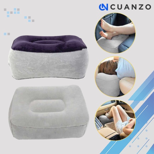 Bantal Angin Kaki PVC Inflatable Relaxing Pillow / Bantal Angin Udara Kaki Kepala Tidur Mobil Tiup Outdoor Travel Traveller Camping Kemping Dewasa Jumbo Pompa Portabel Lembut Tebal / Bantal Tiup Angin Duduk Outdoor Camping Leher Besar Murah Original