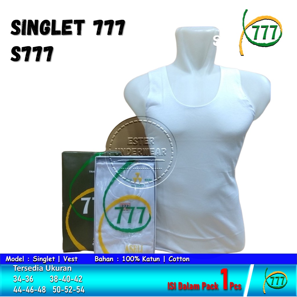 Kaos Dalam Pria Singlet 777 | S777 ISI 1PCS Bahan Katun