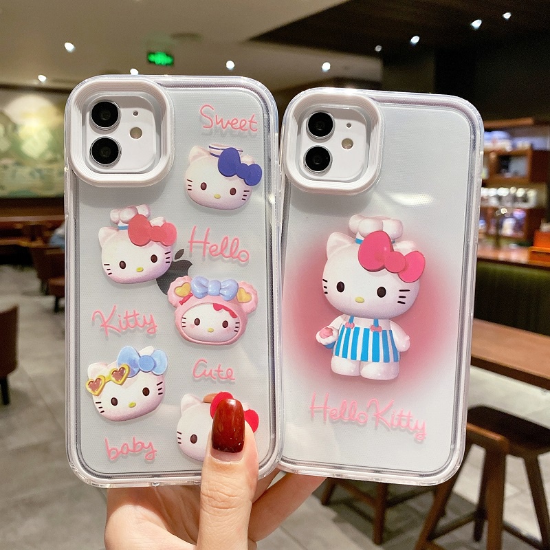 Case Pelindung Desain Kucing pink Untuk iphone 13 11 12 pro max 7 8 plus se2