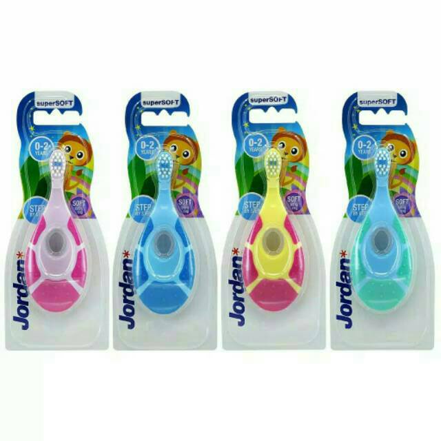 Jordan Toothbrush Sikat Gigi Jordan Anak Step 1 0-2 tahun Step 2 3-5 tahun