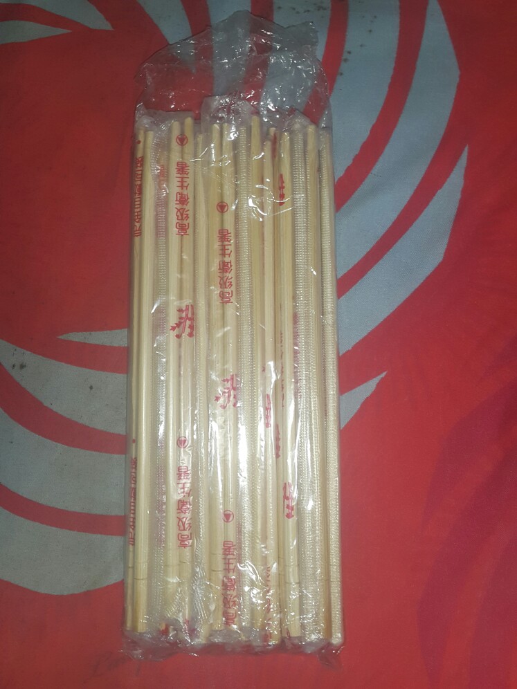 Sumpit Bambu Sekali Pakai Termurah 1 Pack Isi 20 Pasang Sumpit / Sumpit Bambu Steril