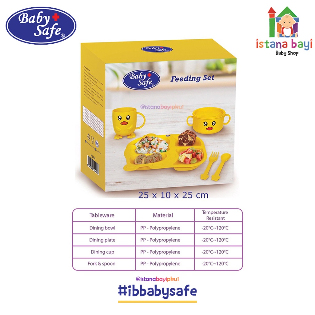 BABY SAFE DUCK FEEDING SET FSD01 - Set Perlengkapan anak