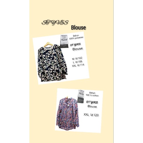 Blouse St.yves Blouse wanita Atasan wanita kemeja wanita