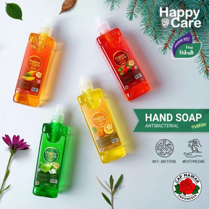 SABUN CUCI TANGAN ANTI BACTERIAL  500 ML HAPPY CARE /  HAND SOAP /  SABUN CUCI TANGAN