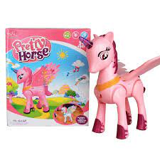 Mainan Kuda Poni Unicorn Bisa Menyala & Bunyi/Pretty Horse Unicorn Anak Perempuan