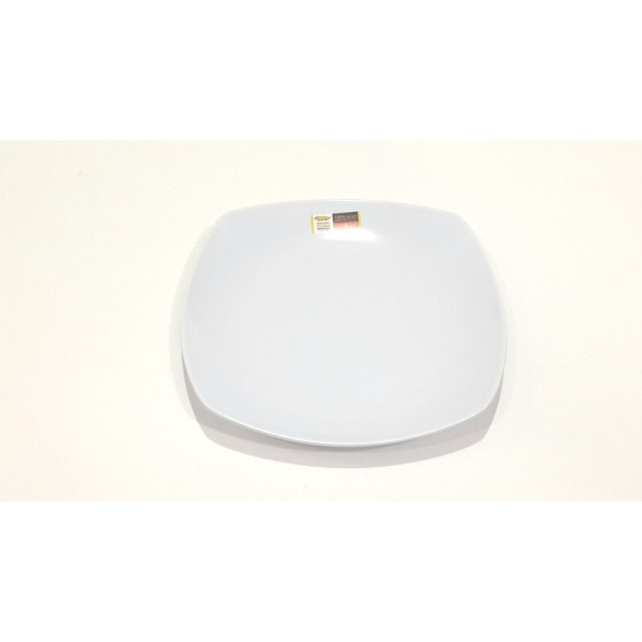 Piring Melamin Kotak Ceper P0506 Putih 6 inc Golden Dragon - TJ2