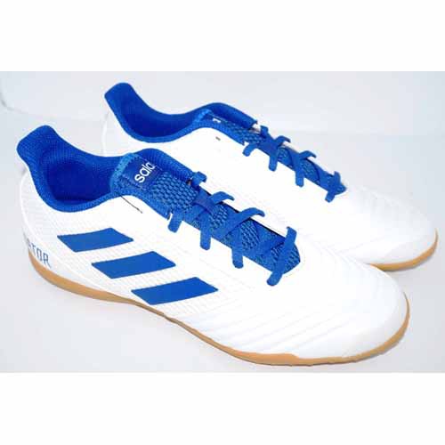 Sepatu Futsal Adidas Predator 19.4 In ( White Boblue )