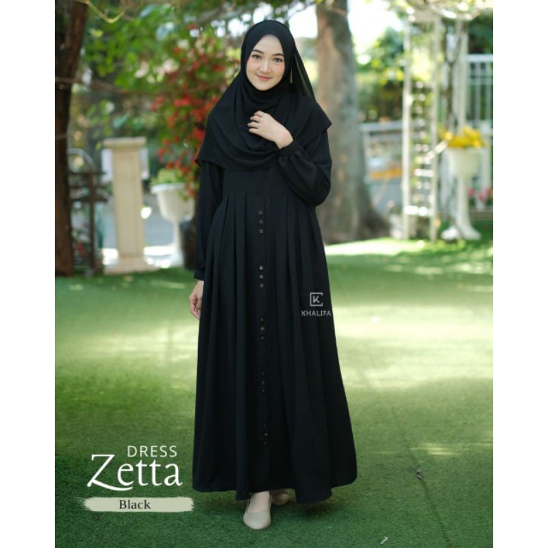 Gamis Polos Premium Warna Hitam Gamis Syari Wanita Remaja Gamis Crinkle Airflow Premium Motif Polos 