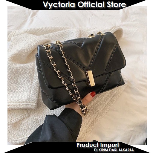 (COD) Vyctoria VOS5870 Tas Selempang Wanita Murah Import Handbag Promo JT602 EL5870 602 5870