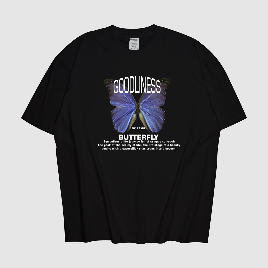 Tshirt Oversized GOODLINES Butterfly| Kaos pria & wanita