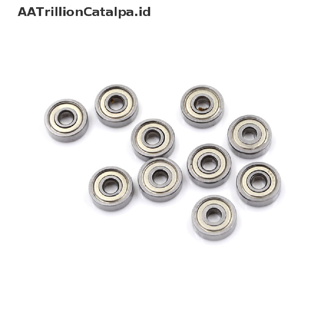Aatrillioncatalpa 10pcs 625ZZ Miniatur Bola Bearing Radial Metrik Bahan Karet Metal