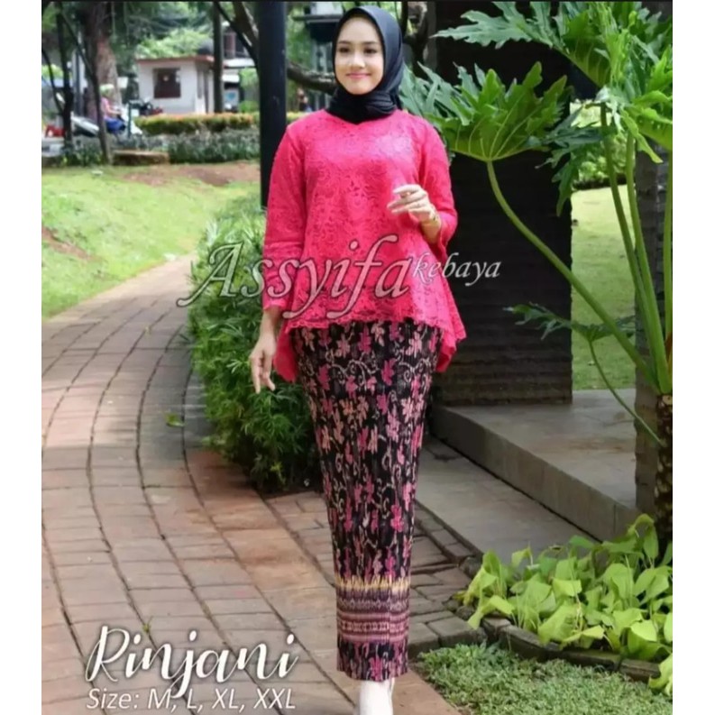 KEBAYA SET BIANCA BURKAT COKSU/KEBAYA RINJANI/KEBAYA MURAH/BAJU SERAGAM/BAJU PESTA/KEBAYA KUTUBARU