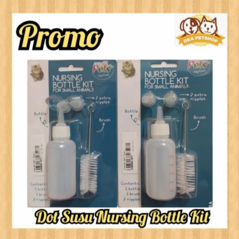 Dot Susu Kucing &amp; Anjing Nursing 50cc / Botol Susu Hewan / Dot Anjing Kucing