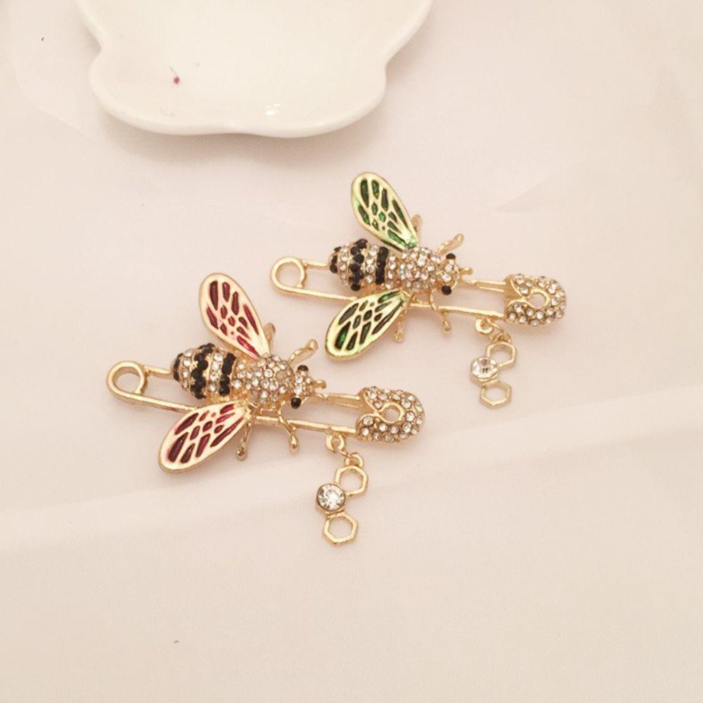 NEEDWAY Lebah Kerah Pin Mewah Vintage Desain Rasa Hadiah Anniversary Perjamuan Fashion Perhiasan Korsase Pin