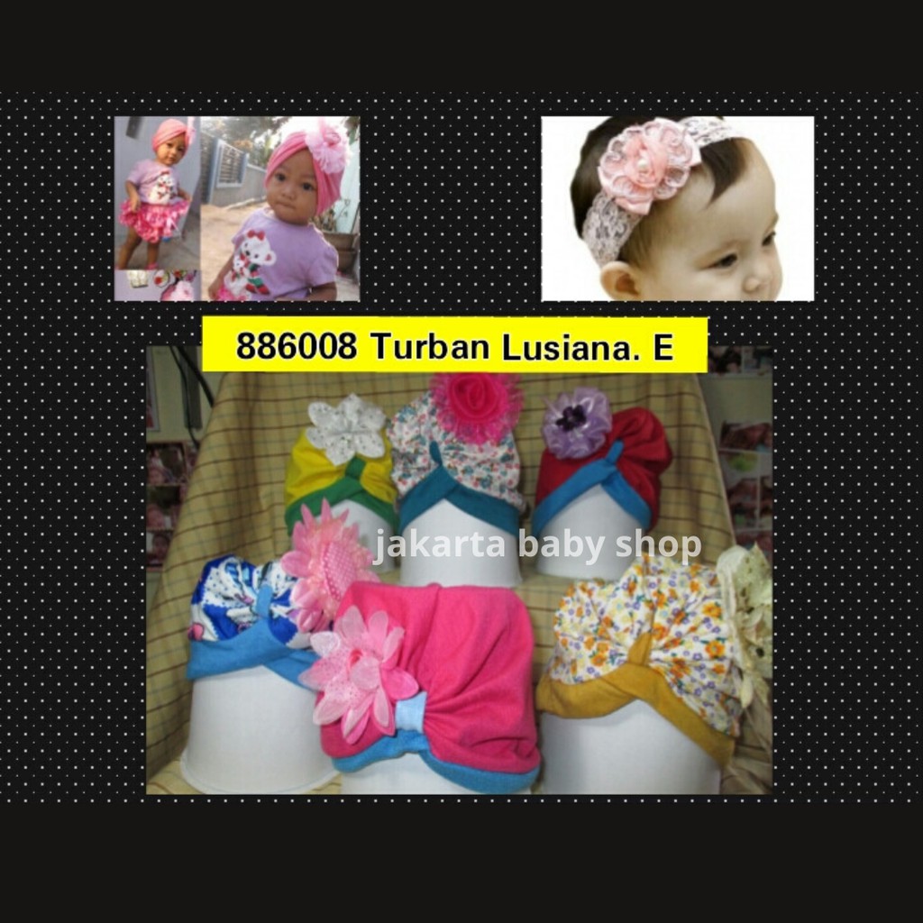 TURBAN BAYI LUSIANA E ISI 6 PCS