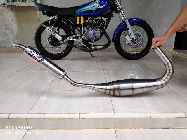 Knalpot YKJ RX King Kolong PDK Repsol Stainless Riset Terbaru Super Garing-1