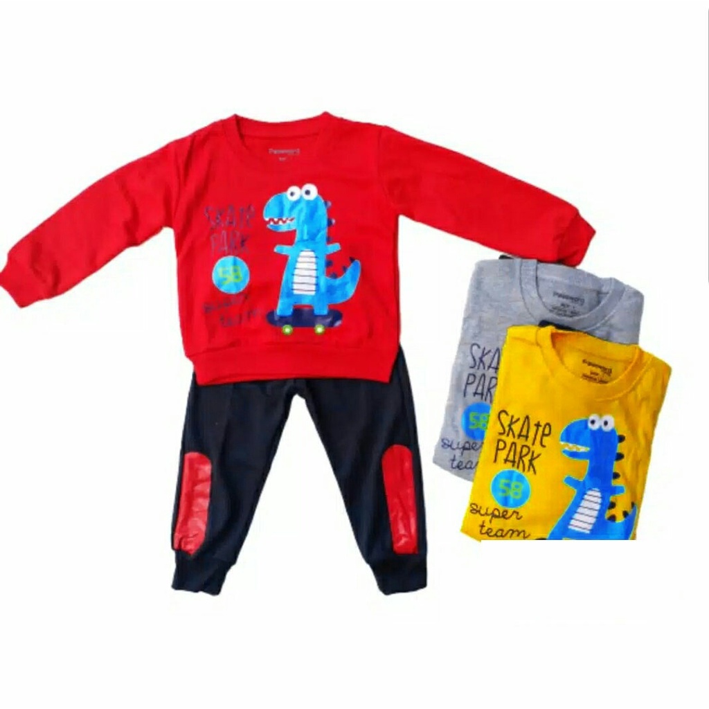 Baju Setelan Anak Kids Set Lilo | Kids Set Elmo //Fashion Anak Laki-laki Baju Celana Panjang ZP