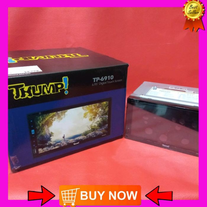 Head unit Double din THUM seri TP-6910 Pullglas-Pulltackrin and Millorink Audio Mobil
