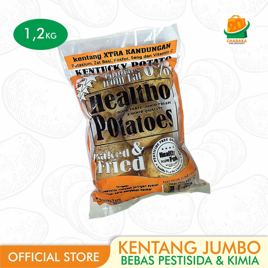 

Healtho Kentucky Potato - Kentang Jumbo Bebas Pestisida