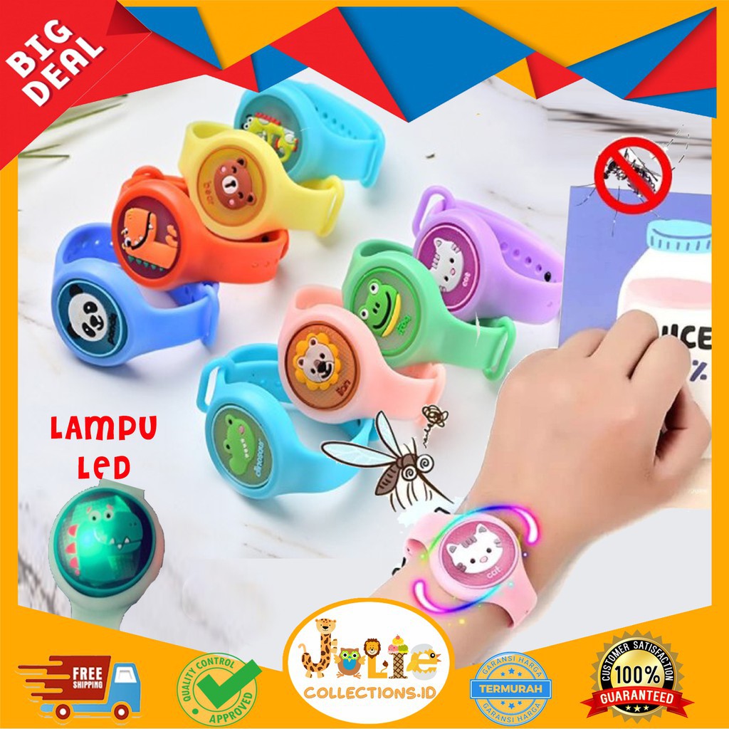 Gelang LED Anti Nyamuk Anak Motif Karakter gelang bayi