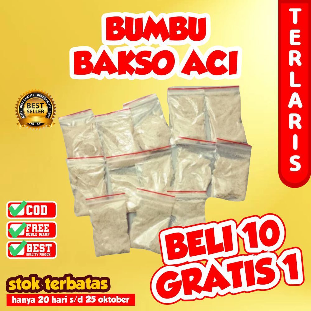 

BUMBU BOCI BASO ACI TERMURAH BUMBU SEBLAK INSTAN BUBUK KERING TERENAK GURIH/Minimal Beli 10 Porsi