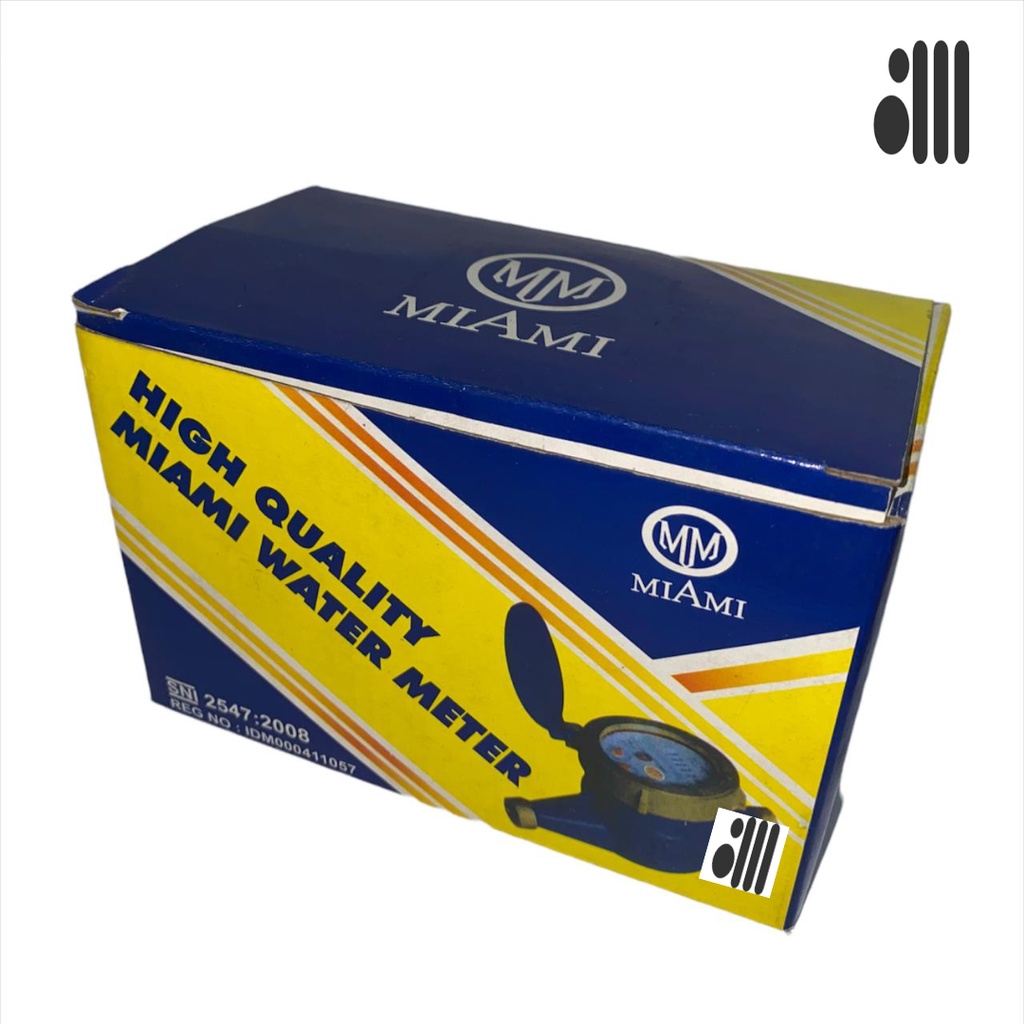 METER AIR / WATER METER 1/2 INCH MERK MIAMI