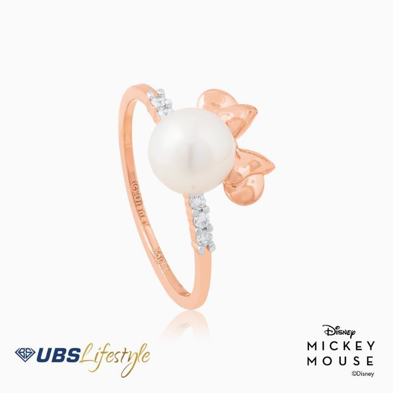 CINCIN EMAS UBS DISNEY MINNIE MOUSE - 750 ROSE GOLD - CCY0129