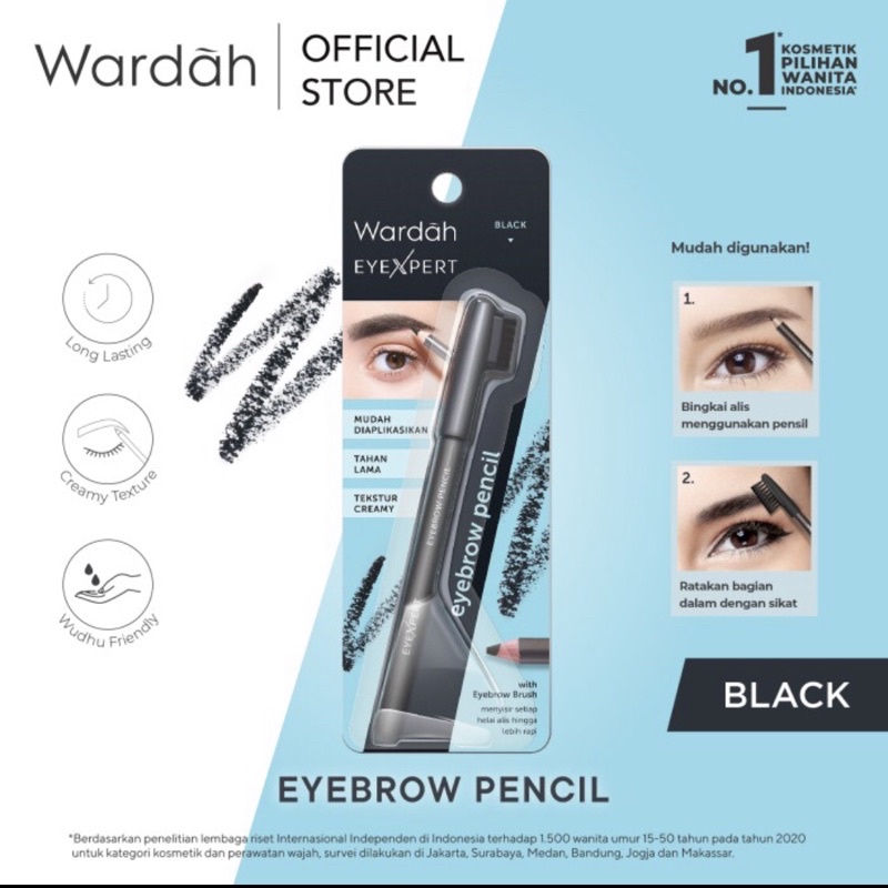 Wardah EyeXpert Eyebrow Pencil - Pensil Alis Wardah