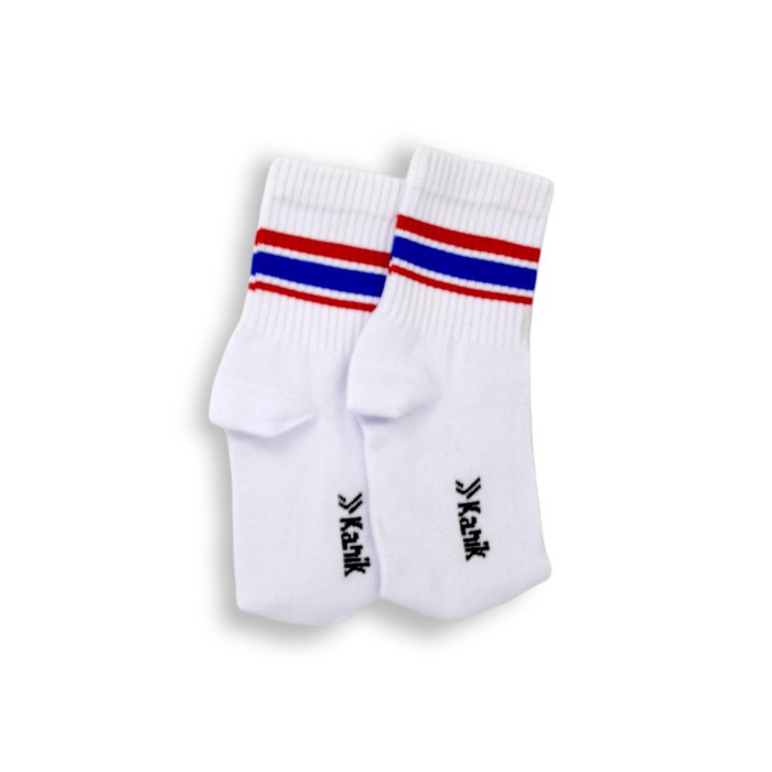 Kaos Kaki Oldschool S KANIK - Kaos Kaki Stripe Triple 3 pendek