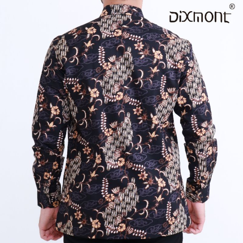 Dixmont Kemeja Pria Batik Panjang Hem BL03821