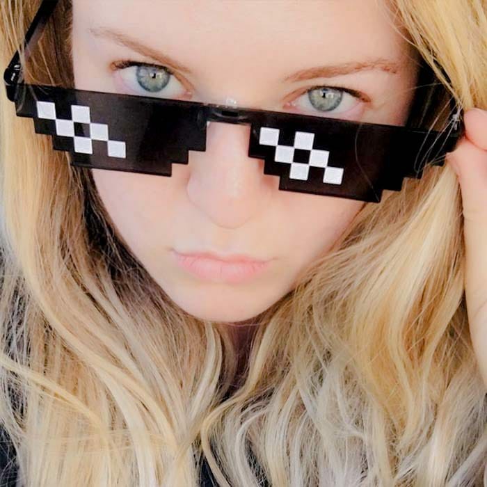 Kacamata Pria   Wanita Thug Life Jaman Now   Hitam Limited