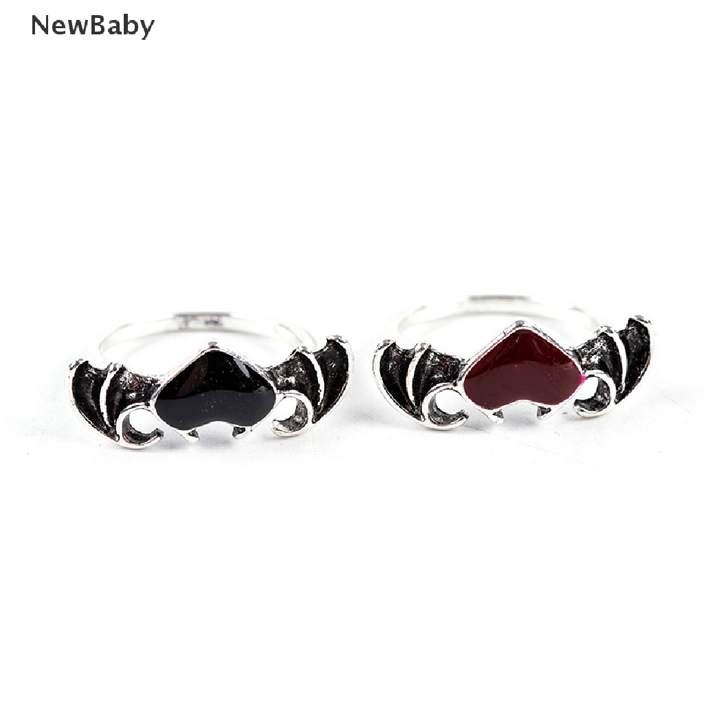 Newbaby Soul Cincin Wanita Desain Hatisayap Iblis Untuk Pestahadiah