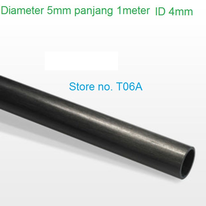1meter Pipa Karbon tube OD 5mm ID3mm 5x3mm carbon fiber Aeromodeling Pesawat OHLG Gabus airplane
