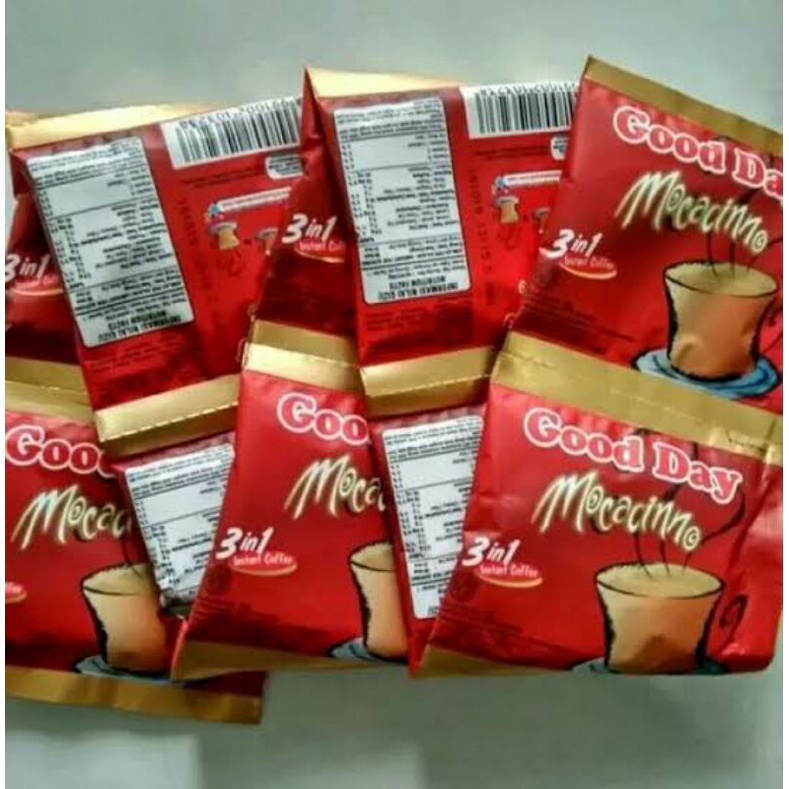 

Good Day Mocacinno Moka 20 gr Kopi Instan [10 sachet] 1 Renceng