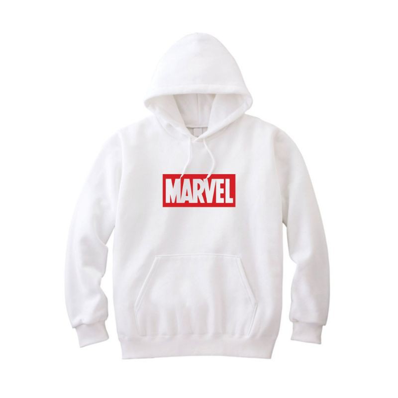 Hoodie Marvel Sweater Hoodie Marvel White Premium