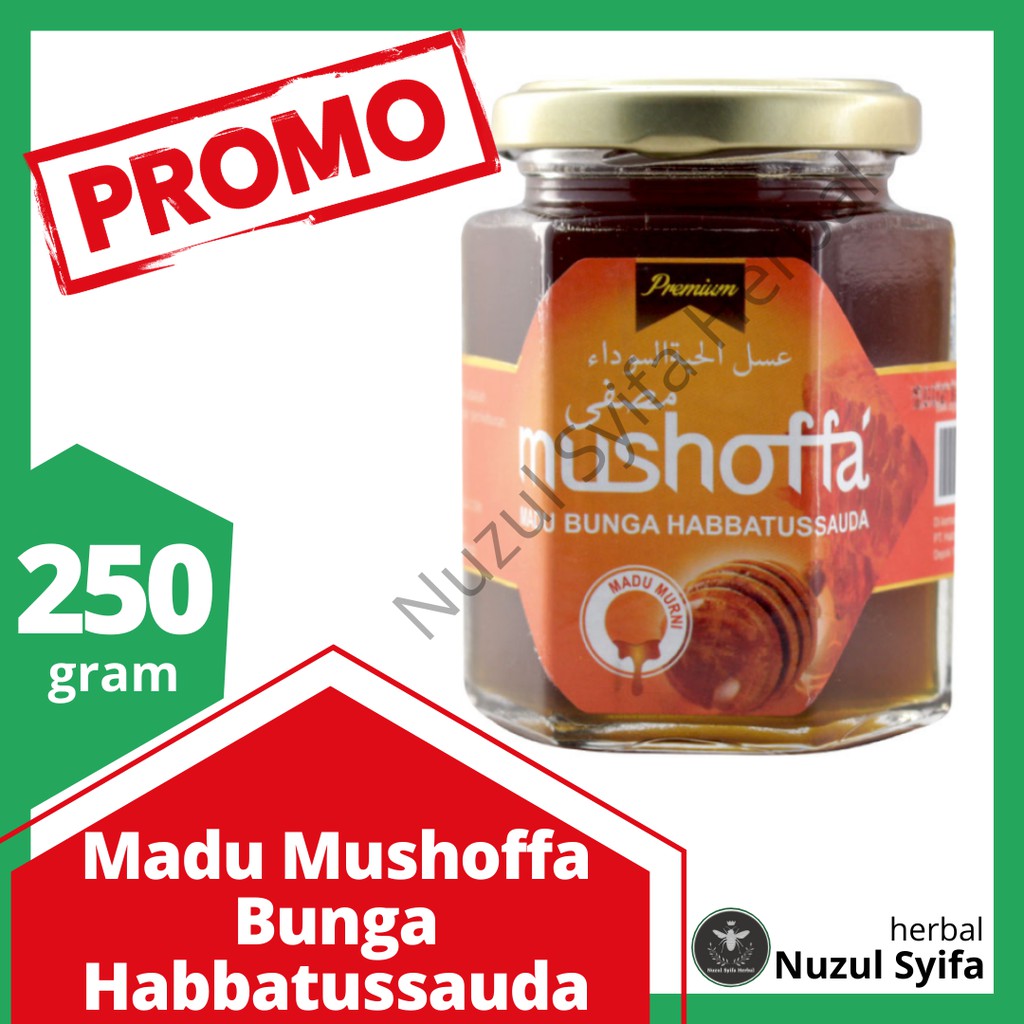 

Madu Mushoffa 250gr - Madu Bunga Habbatussauda - Madu Arab Habbats - Madu Habbat