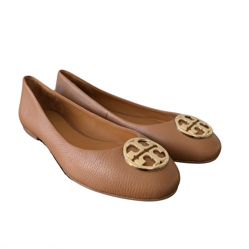 Size 9/10 | Tory Burch TB Chelsea Ballet Tan Flat Shoes