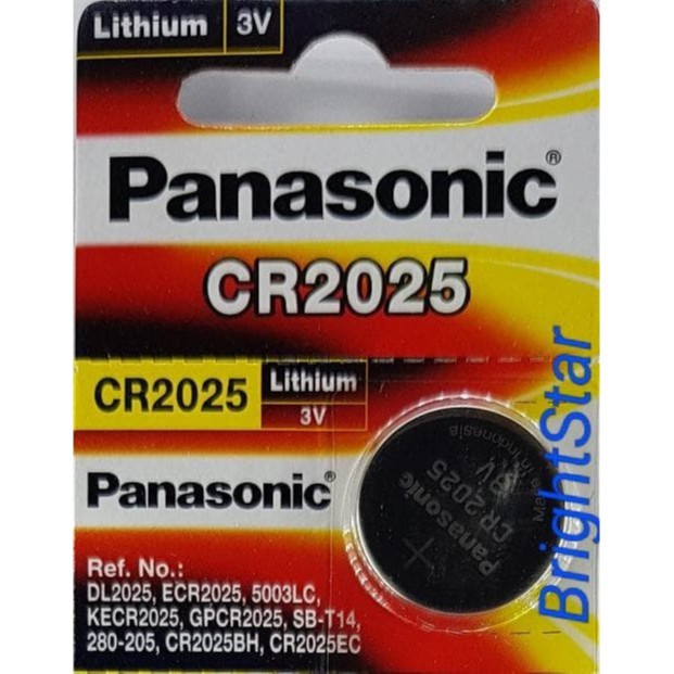 Baterai Kancing Panasonic CR2025 (@1PC)