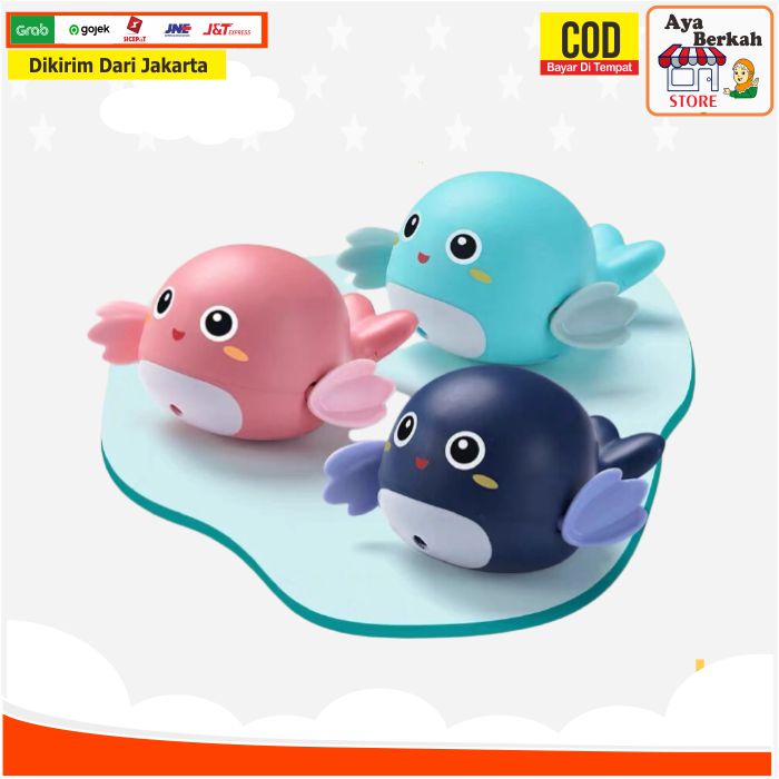 Pistol air Mainan Mandi Ikan Bergerak Dolphin Lumba Lumba Lumba-lumba Baby Bath Toys Anak Bayi