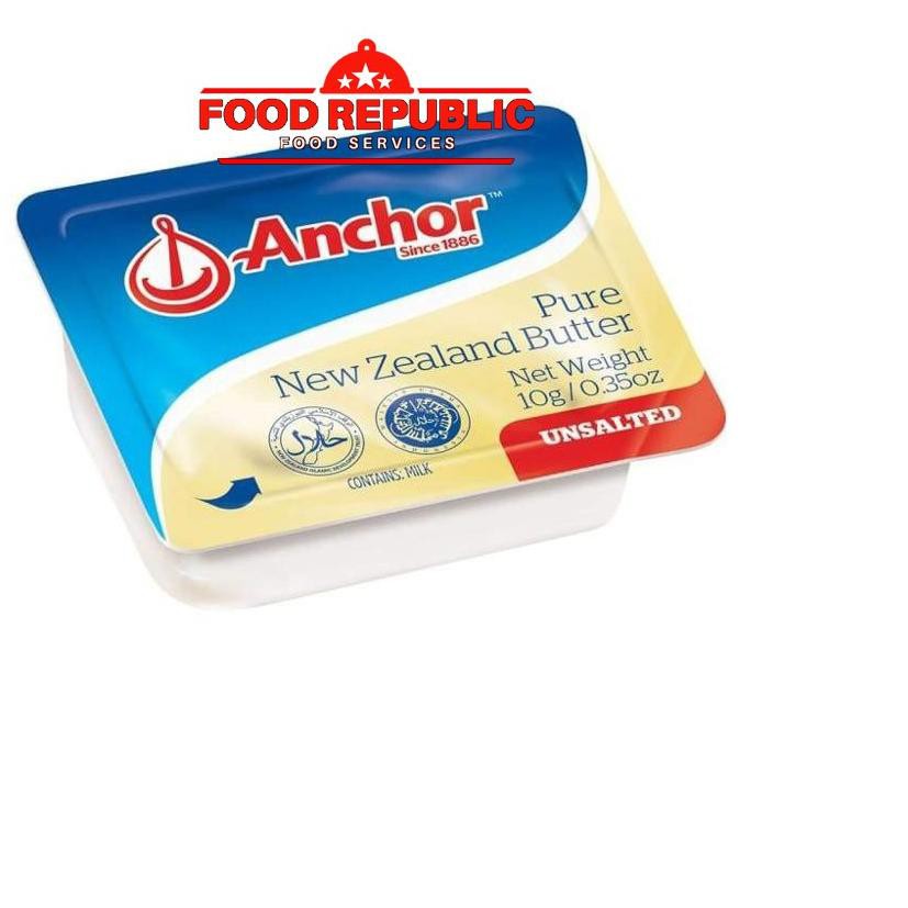 

3KD❄ BUTTER PORTION ANCHOR UNSALTED 7 GR Minidish Halal Import Zealand (10Pcs) Paling Baru