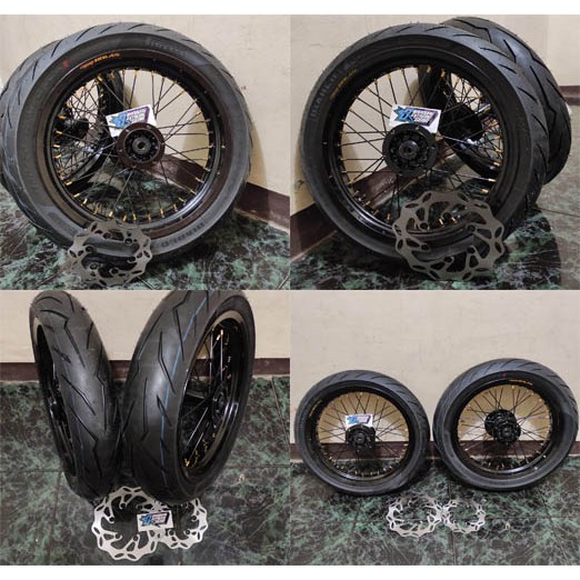 BANSET KAWASAKI KLX DTRACKER VELG 17 SUPERMOTO TK TAKASAGO EXCELL ASIA