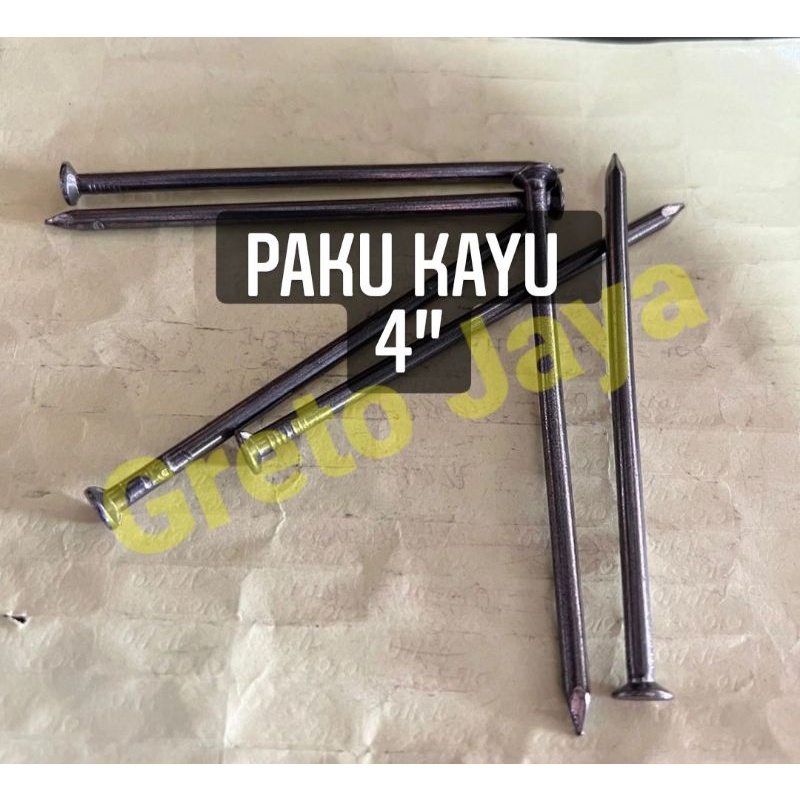 ( 4" ) Paku Kayu 10cm 10 cm Biasa 4 inch in inc