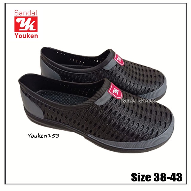 Youken 153 38-43 Sepatu Slip On Karet Laki Tahan Air Murah