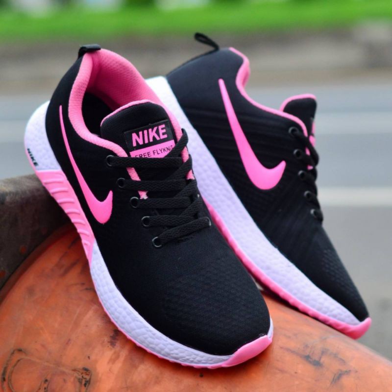 NIKE FREE FLYKNIT | Sepatu Sneakers Wanita Olahraga Jogging Running Aerobik